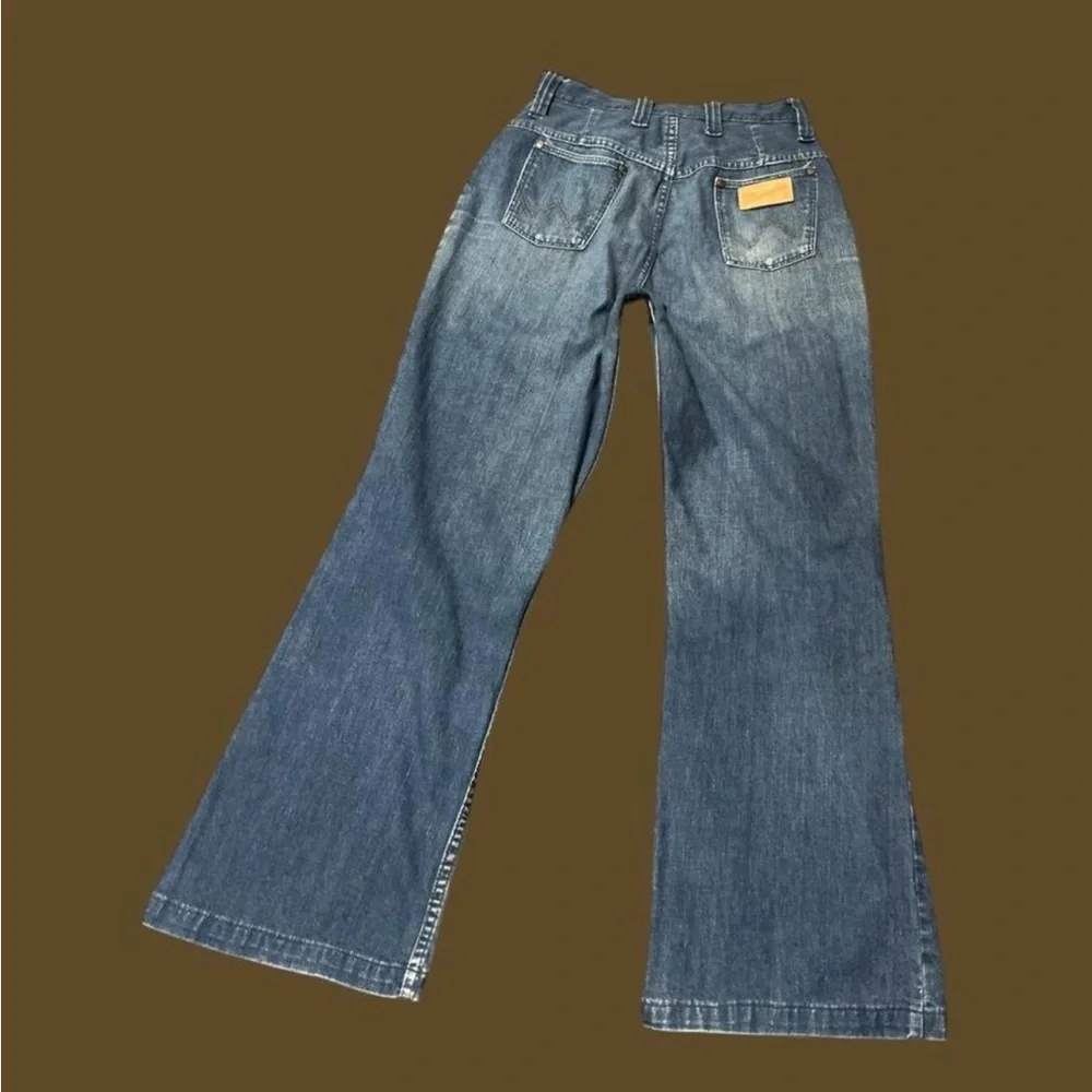 Wrangler Women's Flare Jeans in Blue - Picture 2 of 7